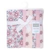 Hudson Baby Infant Girls Cotton Flannel Burp Cloths 7-Pack, Pink Mint Floral, One Size - 2 of 4