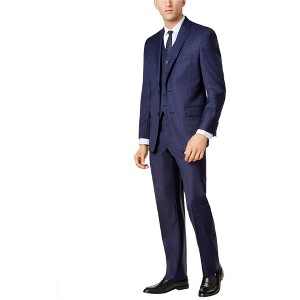 Michael Kors Mens Tonal Plaid Formal Tuxedo - 1 of 1
