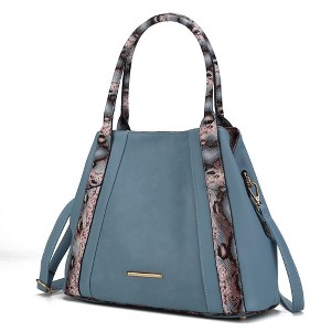 MKF Collection Kenna Snake embossed Vegan Leather Women’s Tote Handbag by Mia K - 1 of 4