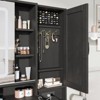 Makeup Vanity Desk with  Mirror, Lights, Power Outlet, Chair & Jewelry Cabinet - 3 of 4