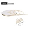 Unique Bargains Polyester Soft Decorative Cake Box Gift Wrapping Ribbon 1/4" x 50 Yard Beige - 2 of 4