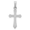 Black Bow Jewelry 14k White Gold Hollow 2D Passion Cross Pendant - 3 of 4