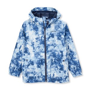 Lands' End Kids Water Resistant Hooded Slicker Rain Jacket - 1 of 4