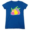 Hatching Plastic Easter Egg Women's T-Shirt Royal - 4 of 4