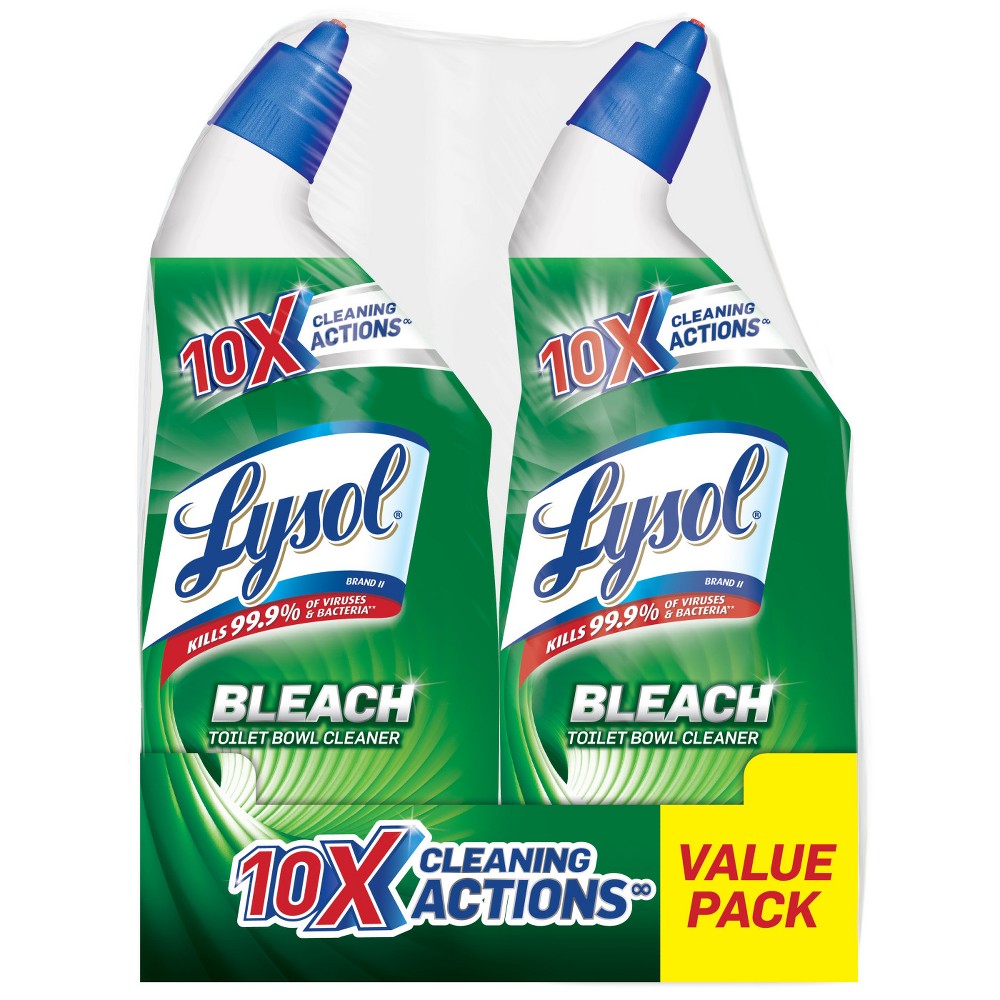 UPC 019200800785 product image for Lysol Complete Clean Toilet Bowl Cleaner with Bleach 24 oz, 2 pk | upcitemdb.com