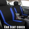 Unique Bargains Universal Interior Car Seat Covers Head Rest Cover Washable Flat Padding Polyester Sponge Car Seat Covers Fit for Cars 4 Pcs - 2 of 4