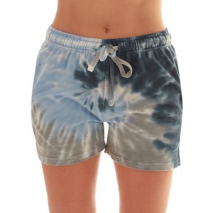 Just Love Women's Loop Terry Tie Dye Shorts - Comfortable and Stylish Loungewear for Summer - 1 of 3