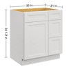 LOVMOR in Plywood Bath Vanity Cabinet with 3 Drawers without Top for Kitchen, Bathroom, Living Room - 4 of 4