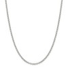 Black Bow Jewelry 3mm, Sterling Silver, Hollow Rolo Chain Necklace - 3 of 4