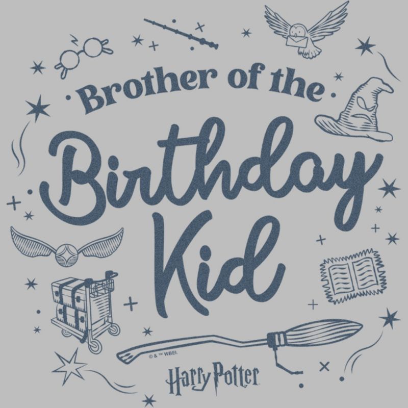 Men's Harry Potter Birthday Kid Brother T-Shirt, 2 of 6