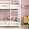 NicBex Twin Over Twin Bunk Bed with Ladder and Safety Guardrail,Twin Loft Bed with Headboards and Footboards,Rubber Wood Bunk Beds for Bedroom - 4 of 4