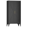 Homy Casa Adjustable Metal Storage Cabinet with 2 Doors, Freestanding Utility Organizer - 2 of 4