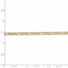 Black Bow Jewelry 3mm 10k Yellow Gold Solid Concaved Figaro Chain Bracelet & Anklet - 4 of 4