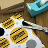 Towson University TU Stripes Premium Gift Wrap Wrapping Paper Roll 30x72 - 3 of 4
