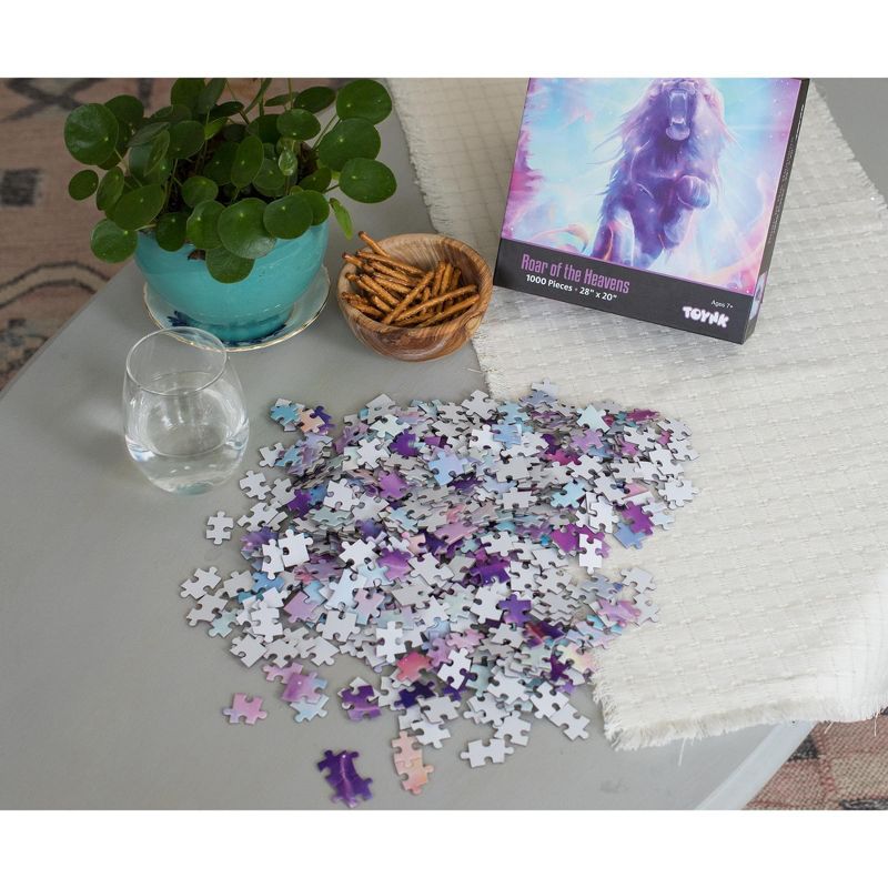 Toynk Roar of the Heavens Fantasy Lion Puzzle | 1000 Piece Jigsaw Puzzle, 3 of 8