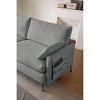 PAGED 3-Seater Cloud Couch Modern Comfortable Sofa with 2 Armrest Pillows and 2 Toss Pillows for Apartment - 4 of 4