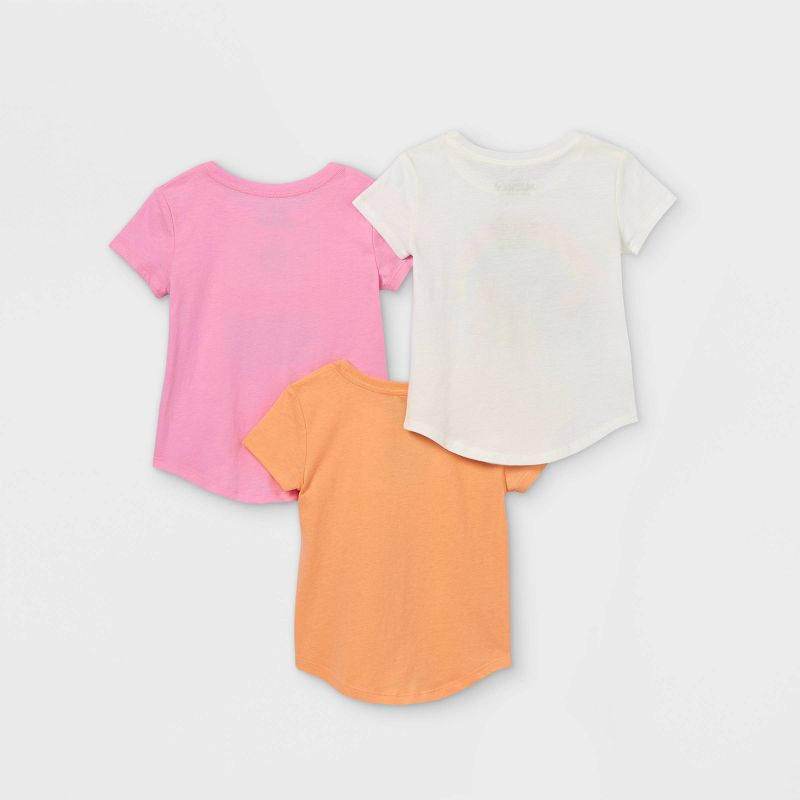 Toddler Girls' 3pk Minnie Mouse Short Sleeve T-Shirt, 2 of 6