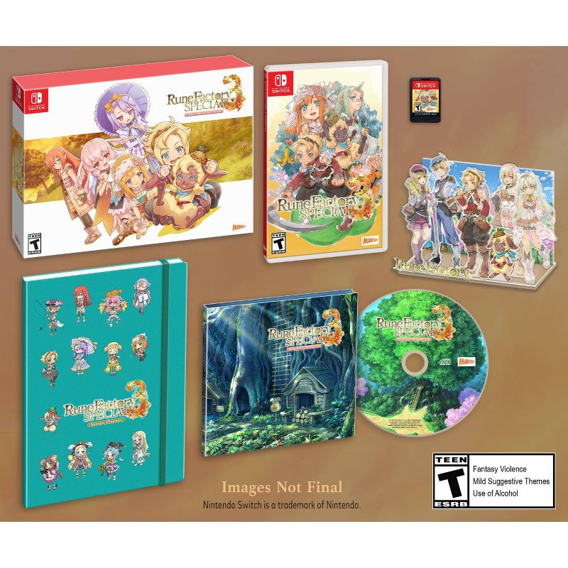 Rune Factory 3 Special Golden Memories Limited Edition - Nintendo Switch: Remastered RPG, Collector&#39;s Items, Teen, 2 of 8