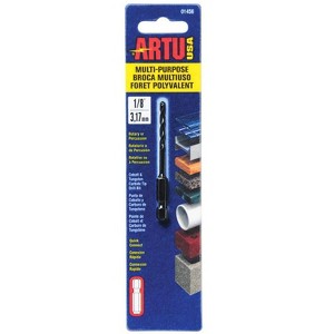 ARTU 1/8 in. X 2-7/8 in. L Tungsten Carbide Tipped Drill Bit Quick-Change Hex Shank 1 pc - 1 of 3