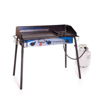 Camp Chef Expedition 3X Three Burner Stove with 16" x 24" Griddle