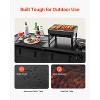 VEVOR Camping Kitchen Table, Folding Outdoor Cooking Table, 3 Adjustable Heights, Aluminum Lightweight Portable Cook Station, Black - 4 of 4
