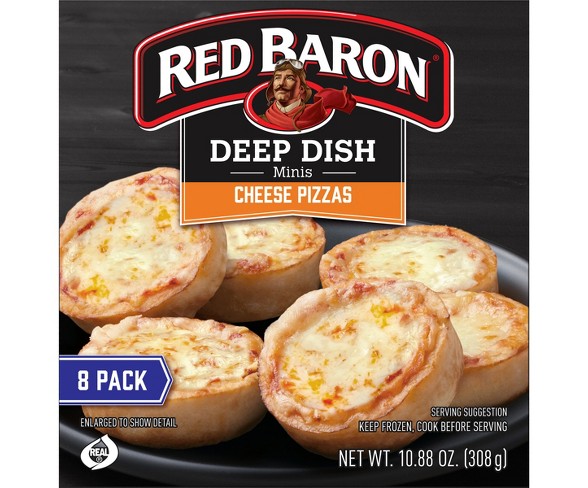 Red Baron Mini's Cheese Frozen Pizza - 10.88oz
