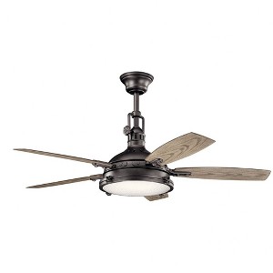 Kichler Lighting Hatteras Bay 1 - Light Ceiling Fan in  Anvil Iron - 1 of 4
