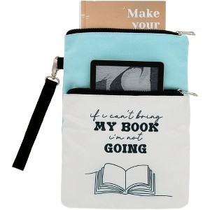 Pavilion Gift Company - Bring My Book - Book/Tablet Sleeve (With Crossbody & Wristlet Straps) - Handbags - 1 of 4