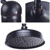 Aquaterior 8" Wall Mounted Shower Faucet Rainfall Shower Head with Shower Valve Bathroom Lavatory Home CUPC ORB - 3 of 4