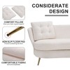 CAVINAS Upholstered Loveseat Sofa, 2-Seat Sofa Couch with Golden Metal Legs, for Living Room, Bedroom, Apartment - 4 of 4