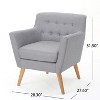 CAVINAS Modern Accent Chair,Plush Armchair for Living Room,Comfy Sitting Chair for Office,Living Room,Apartment - 3 of 4