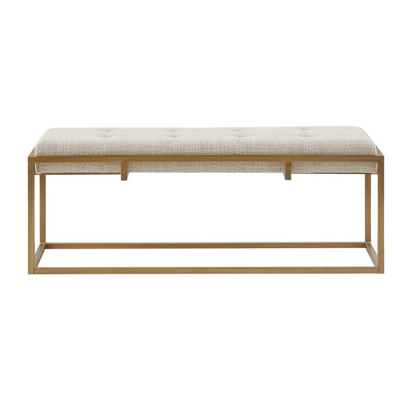 Padma Accent Bench Brown/Antique Bronze - Madison Park, 1 of 9
