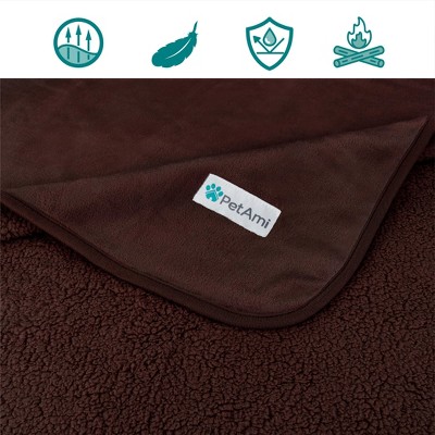 X-Large Brown Waterproof Reversible Dog Blanket