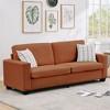 coucheta 83" Modern Sofa, Corduroy 3 Seater Deep Seat Couch with Wide Armrest, Removable Washable Cushion Cover,  Small Space - 3 of 4