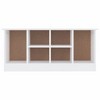 vidaXL Shoe Bench ALTA White 39.4 in.x13.8 in.x17.7 in. Solid Wood Pine - 3 of 4