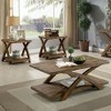 Vynxaria Series 25.5 in. Light Oak Rectangular Solid Wood End Table with Plank Style Top - 3 of 4