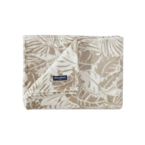 50"x70" Oversized Costa Blanca Throw Blanket Beige - Tommy Bahama: Reversible, Modern Fleece for All Ages - 1 of 4