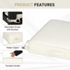 Aoodor Patio Chair Cushions Set of 2, Water Resistant Outdoor Seat Cushions with Handle and Ties, Square Corner Cushions for Patio Furniture - 4 of 4