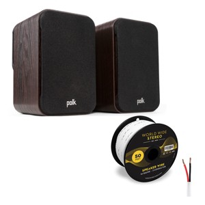 Polk Audio Signature Elite ES10 Surround Speaker Pair with 14 Gauge Speaker Wire - 50 Feet - 1 of 4