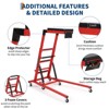 400lb Heavy-Duty Engine Creeper - Adjustable 48" to 66" Automotive Mechanic Stool w/ 6 Swivel Wheels & Tool Pouch - 4 of 4