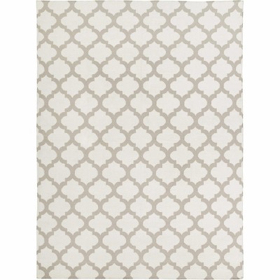 Hauteloom Banks Ivory/Gray Trellis Wool Rug