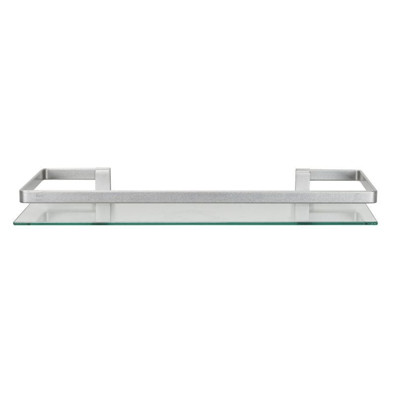 19.75&#34; Floating Glass Bathroom Wall Shelf Chrome - Danya B., 1 of 8