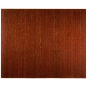 48"x60" Deluxe Chair Floor Mat Rayon from Bamboo Dark Cherry - Anji Mountain: Bamboo, Felt Backing, Indoor Use, Spot Clean - 1 of 4