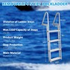 Garvee 4-Step Removable Dock Ladder 350lbs Marine Pontoon Boat Ladder Aluminum Non-slip - 2 of 4