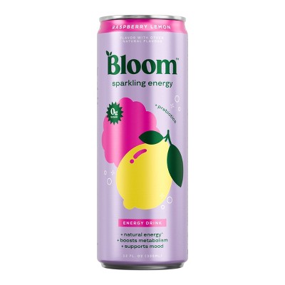 Bloom Raspberry Lemon Energy Drink - 12 fl oz Can
