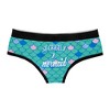 Womens Mermaid Scales Panties Funny Sarcastic Mythical Creature Fantasy Underwear For Ladies - Crazy Dog Hipster Underwear - image 2 of 4