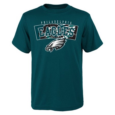 Women's Philadelphia Eagles Rhinestone Football V-neck T-Shirt Tee Bling  Lady