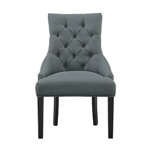 Set of 2 Haeys Tufted Upholstered Dining Armless Chairs - Alaterre Furniture - 1 of 4