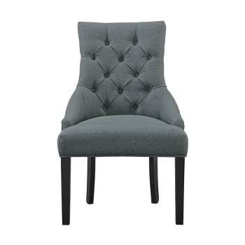 Set of 2 Haeys Tufted Upholstered Dining Armless Chairs - Alaterre Furniture