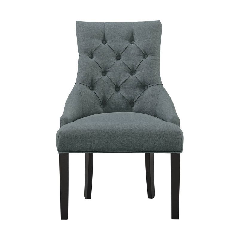 Set of 2 Haeys Tufted Upholstered Dining Armless Chairs - Alaterre Furniture, 1 of 19